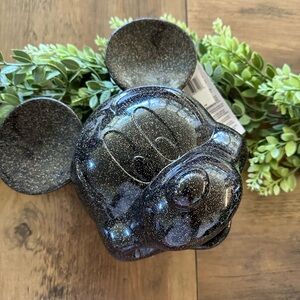 Disney Paek Black Glitter Mickey Mouse Cross Body Purse